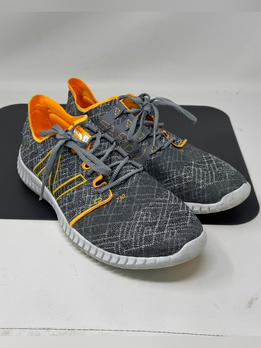 New Balance 730V3 Athletic Shoes 730 Flexonic Gray Orange